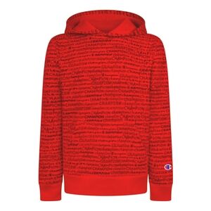 Champion Boys' Hand Drawn All Over Print Hoody red 18mo